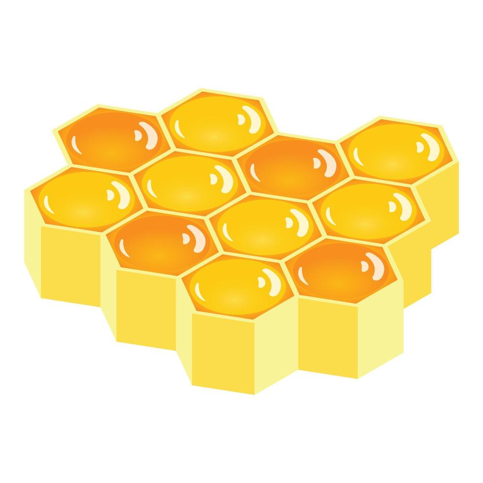 ícone de favo de mel, estilo isométrico vetor