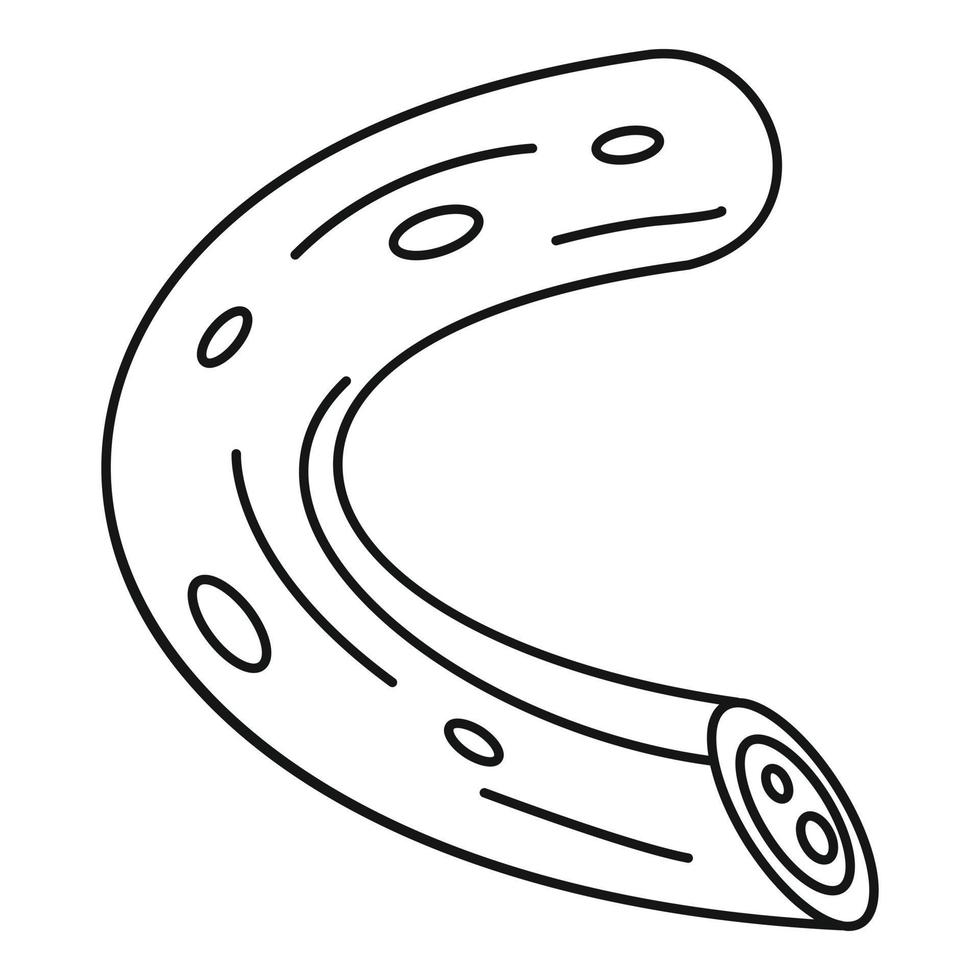 ícone de salsicha mexicana, estilo de estrutura de tópicos vetor