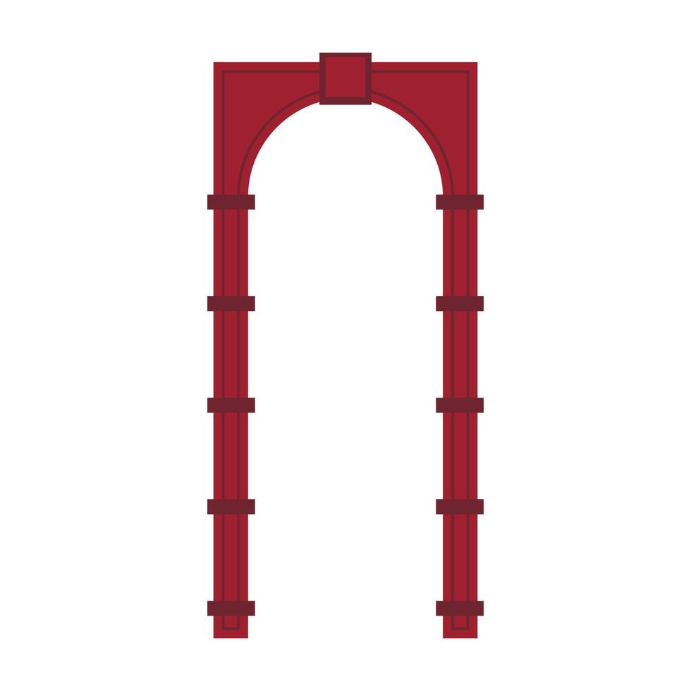 ícone de arco vermelho em estilo simples vetor