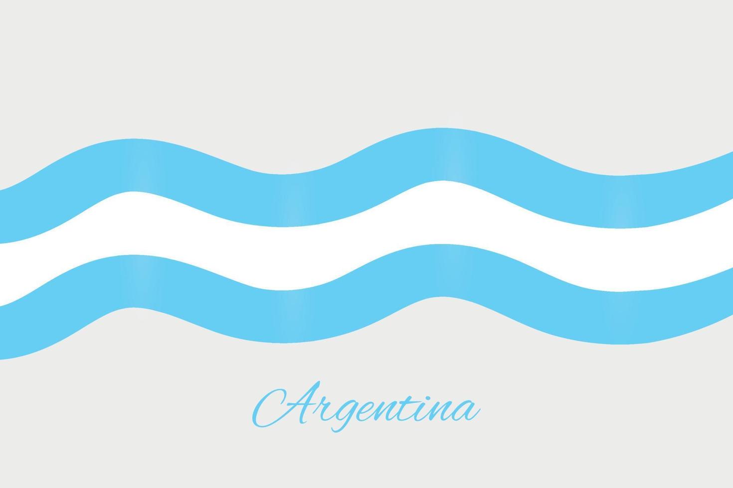 conceito de fita de design de bandeira argentina vetor