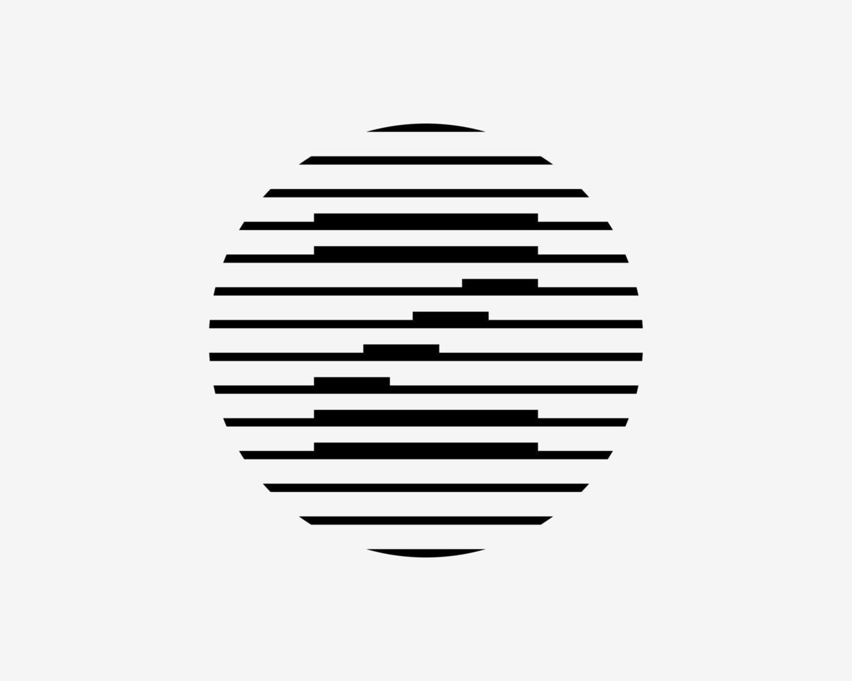 letra z monograma meio-tom linha estilo textura listra círculo forma isolado vetor design de logotipo