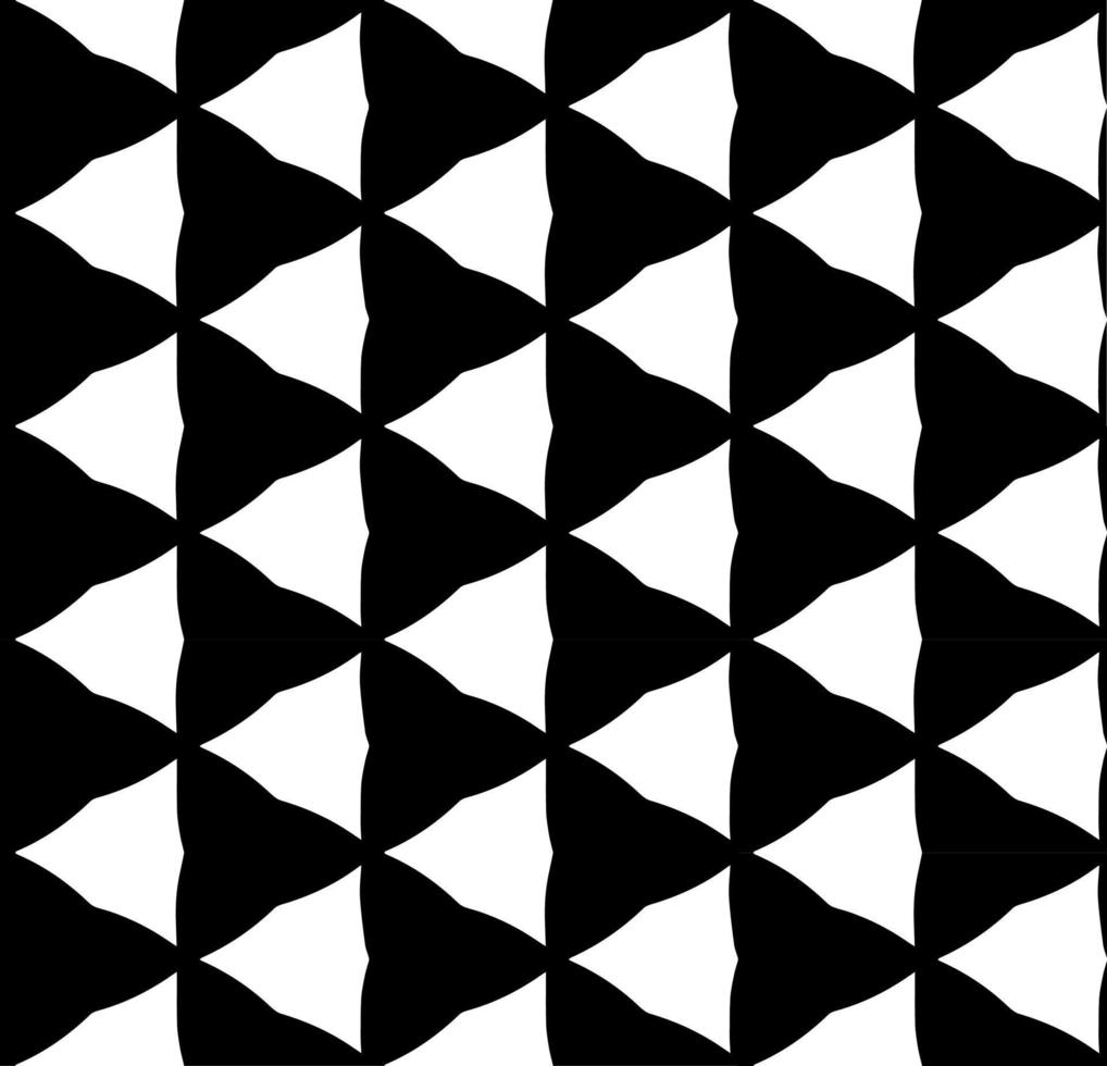 padrão abstrato sem costura preto e branco. fundo e pano de fundo. projeto ornamental em tons de cinza. ornamentos em mosaico. ilustração gráfica vetorial. vetor