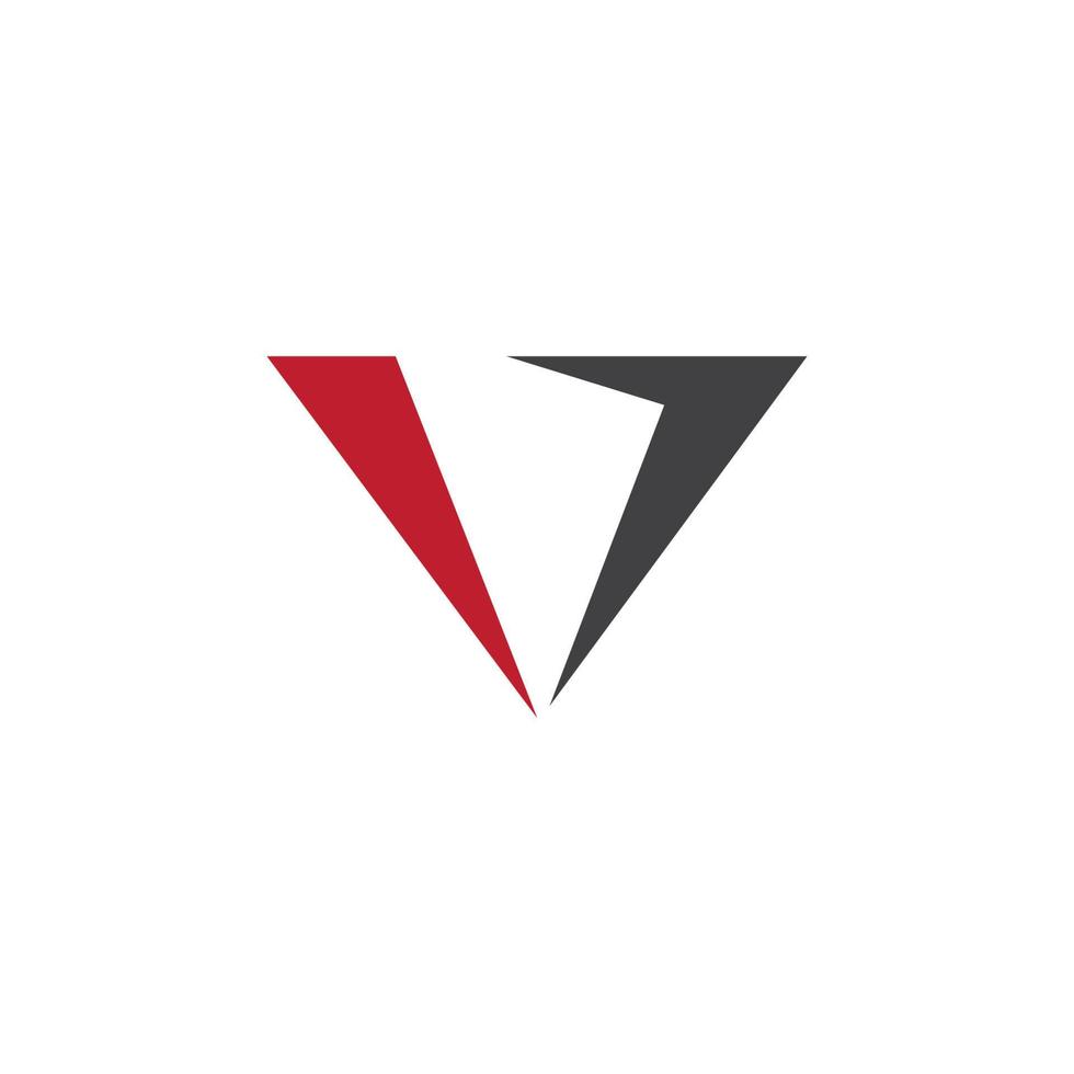 logotipo da letra v vetor