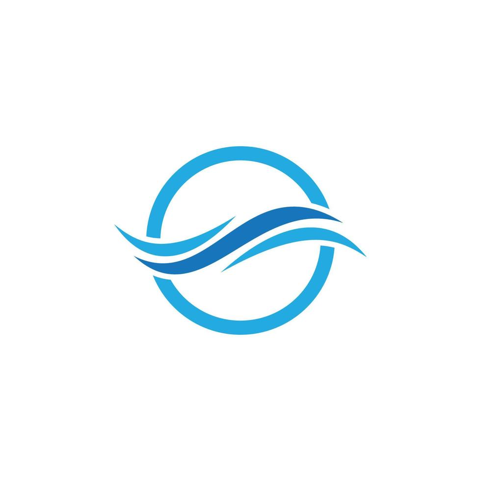 logotipo da onda de água vetor
