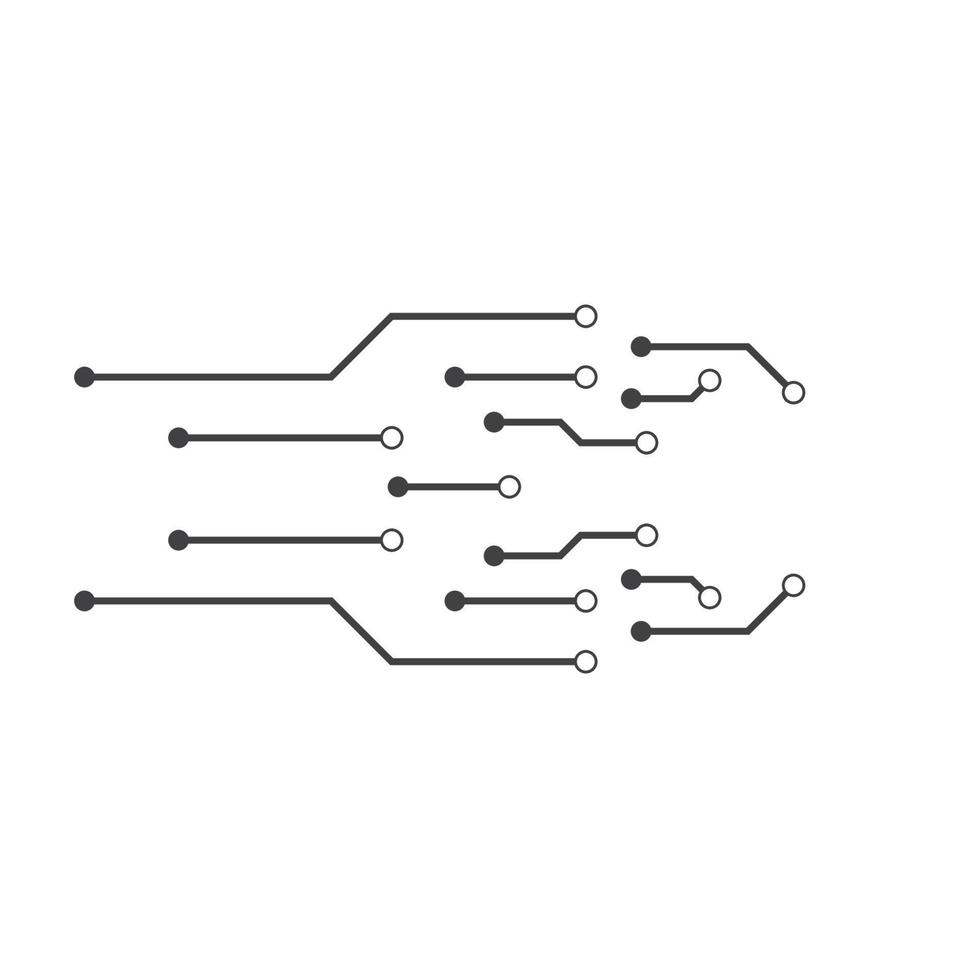 vetor de logotipo de tecnologia de circuito