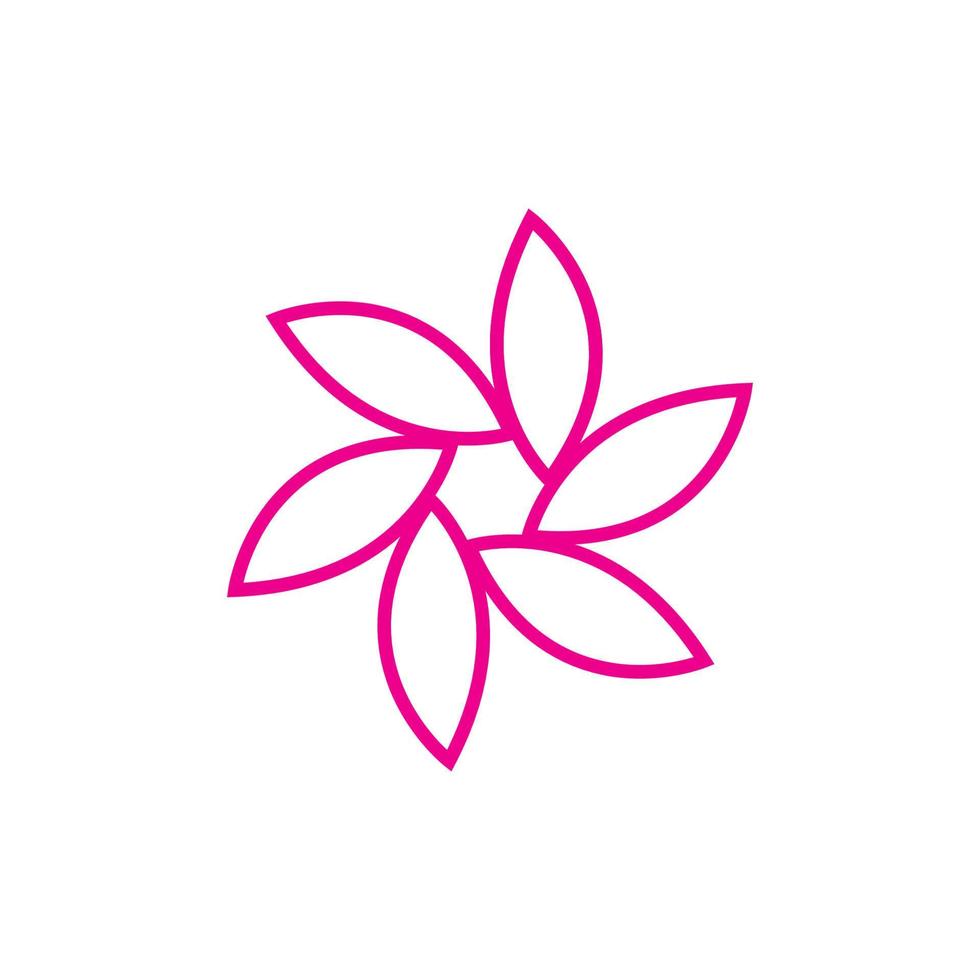 logotipo da flor de lótus vetor