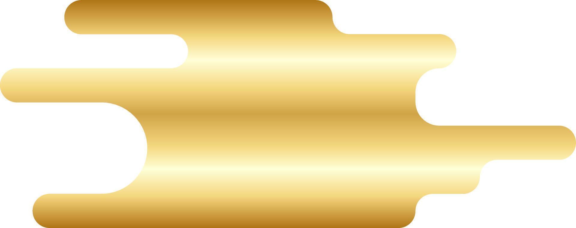 vetor de forma redonda mínima de ouro abstrato