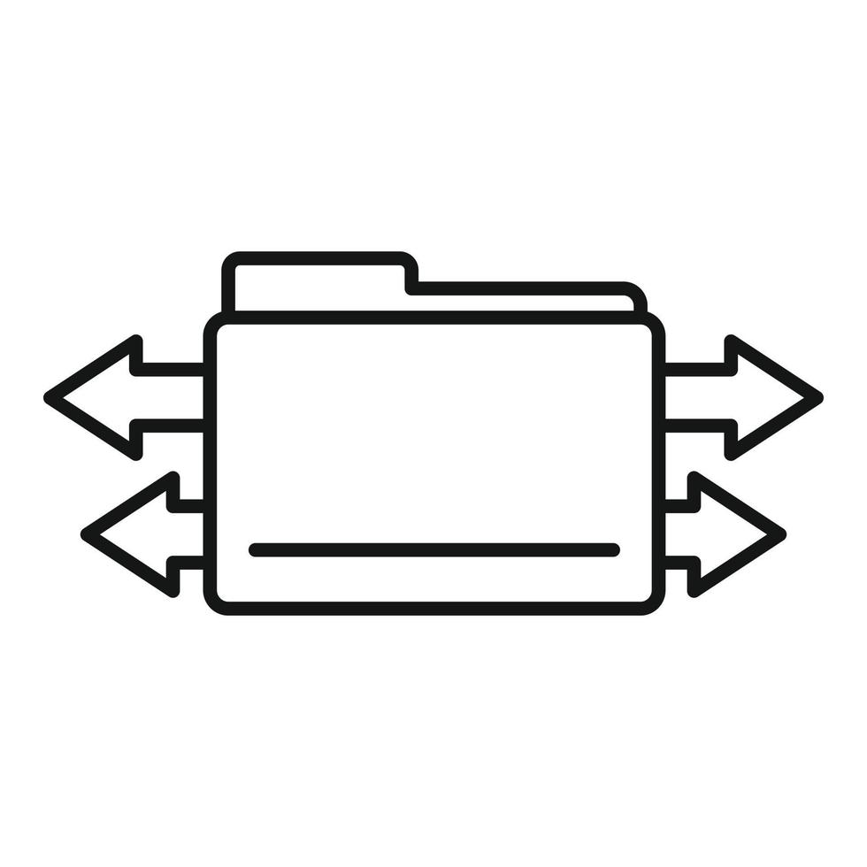 ícone de informações de reestruturação, estilo de estrutura de tópicos vetor