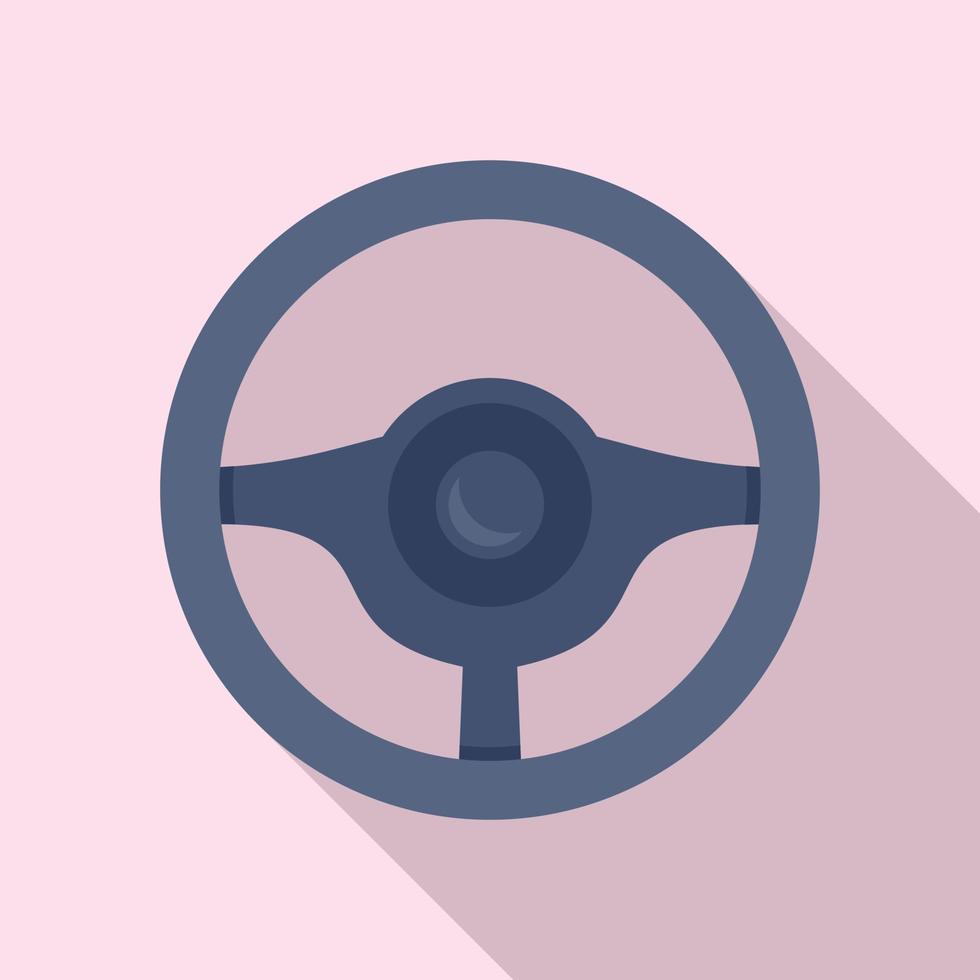 ícone do volante do motorista, estilo simples vetor