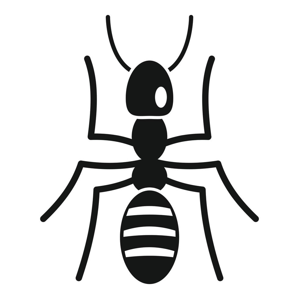 ícone de formiga soldado, estilo simples vetor