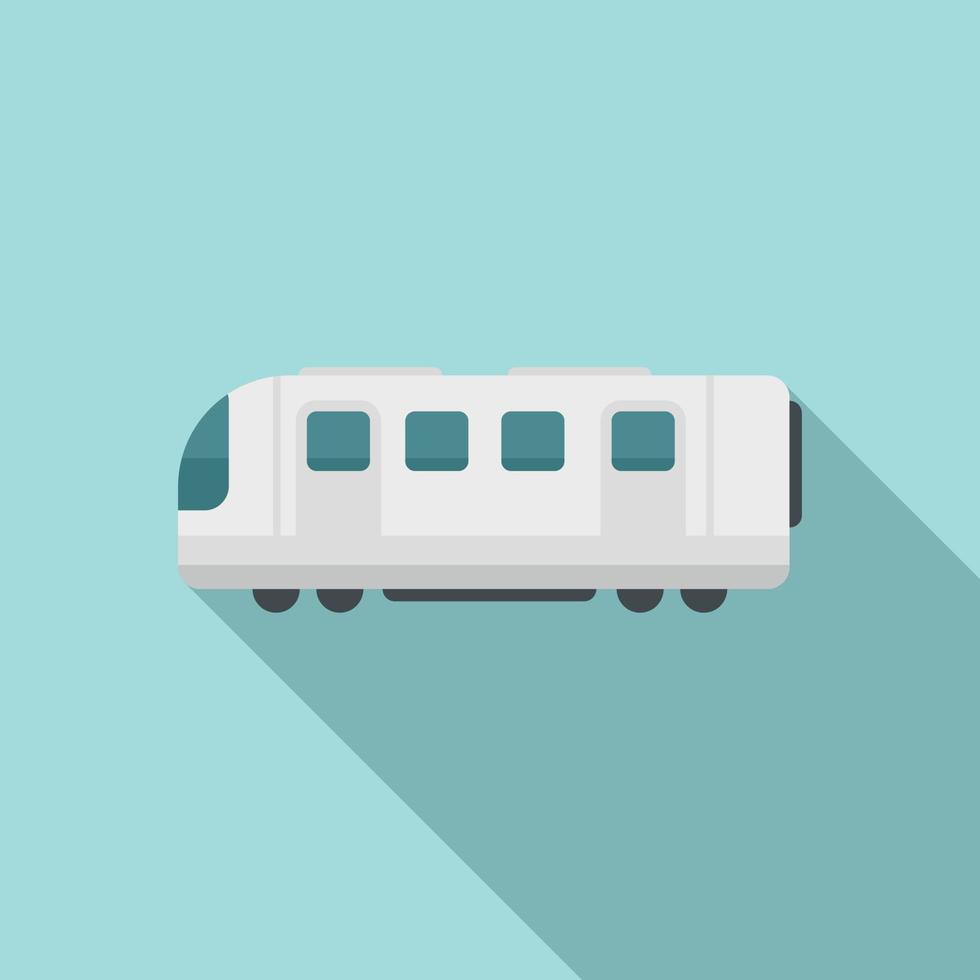 ícone de transporte de trem elétrico, estilo simples vetor