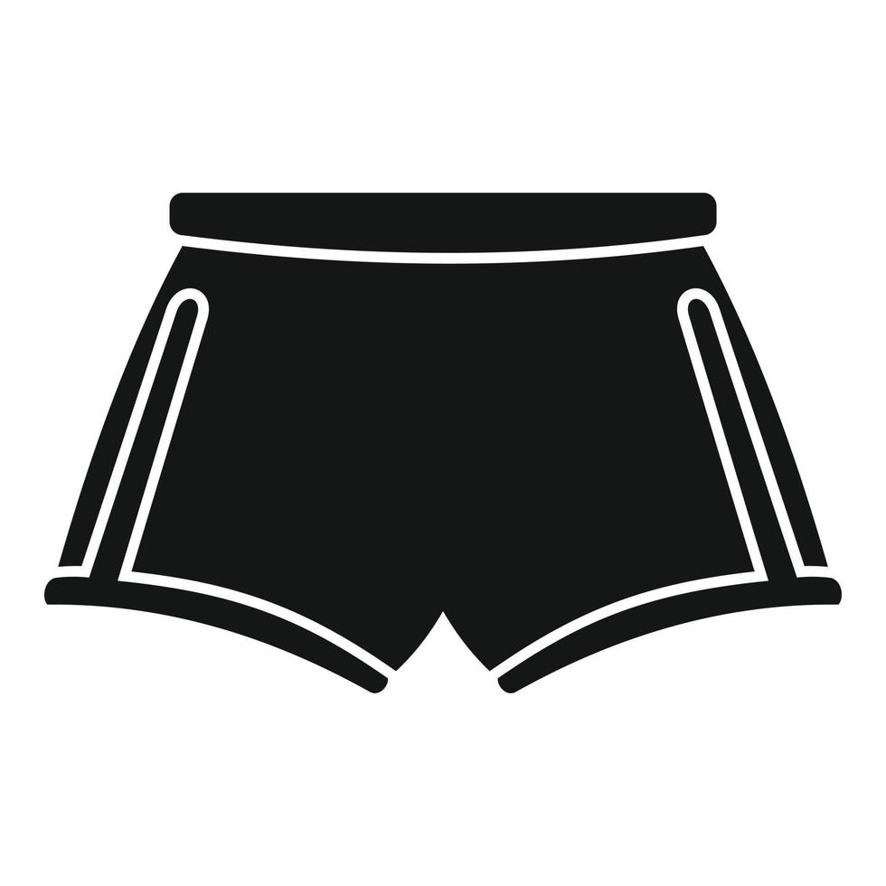 arremessando ícone de shorts, estilo simples vetor