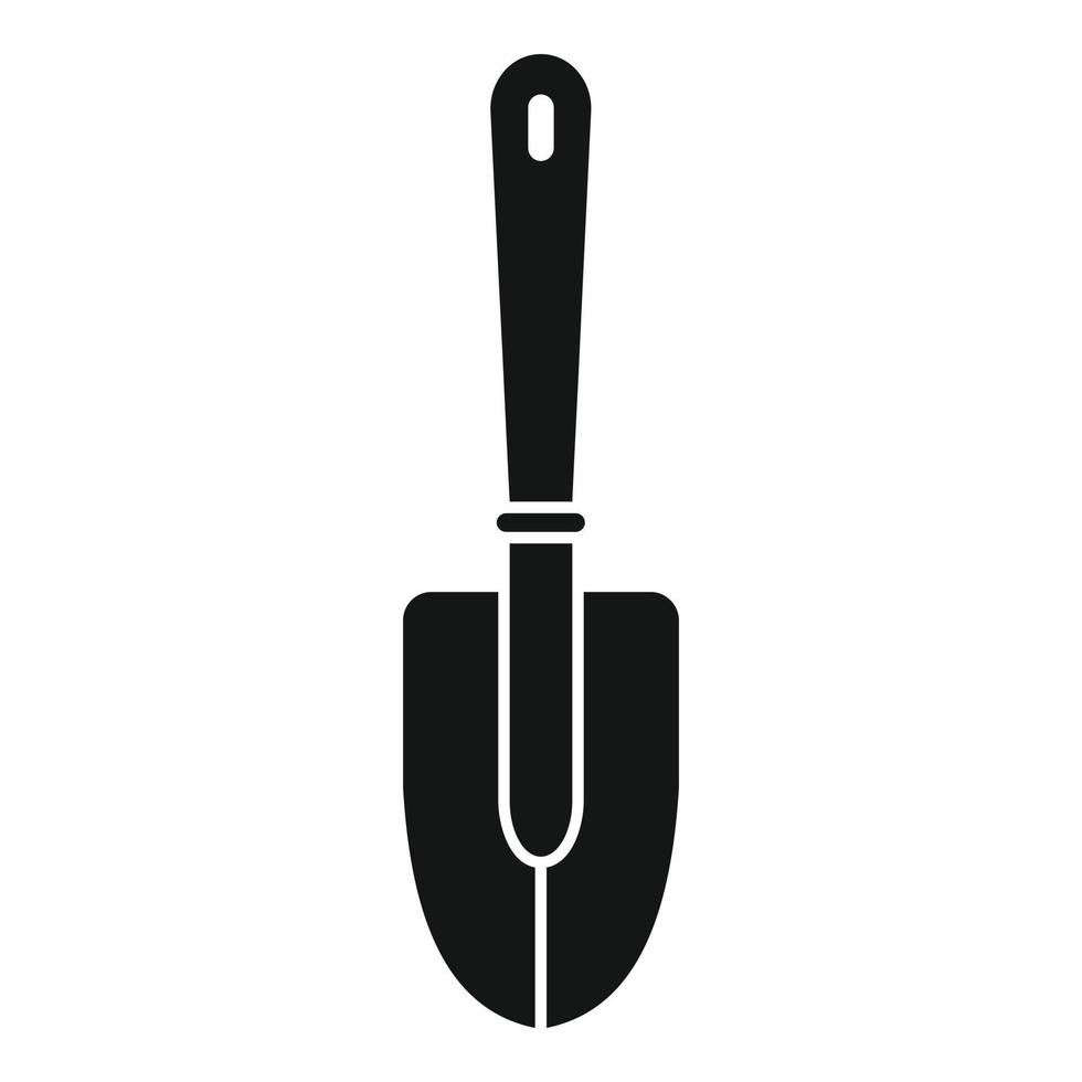 ícone de pá de alça de jardim, estilo simples vetor