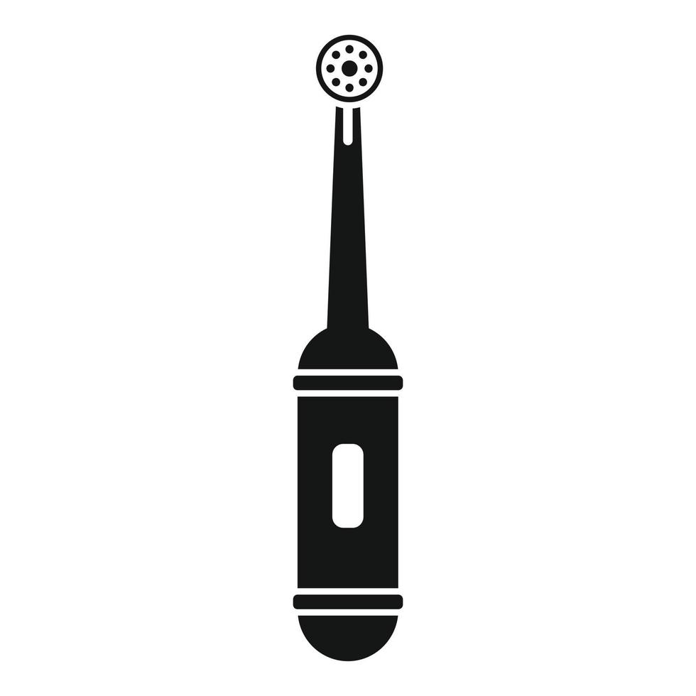 ícone limpo de escova de dentes elétrica, estilo simples vetor