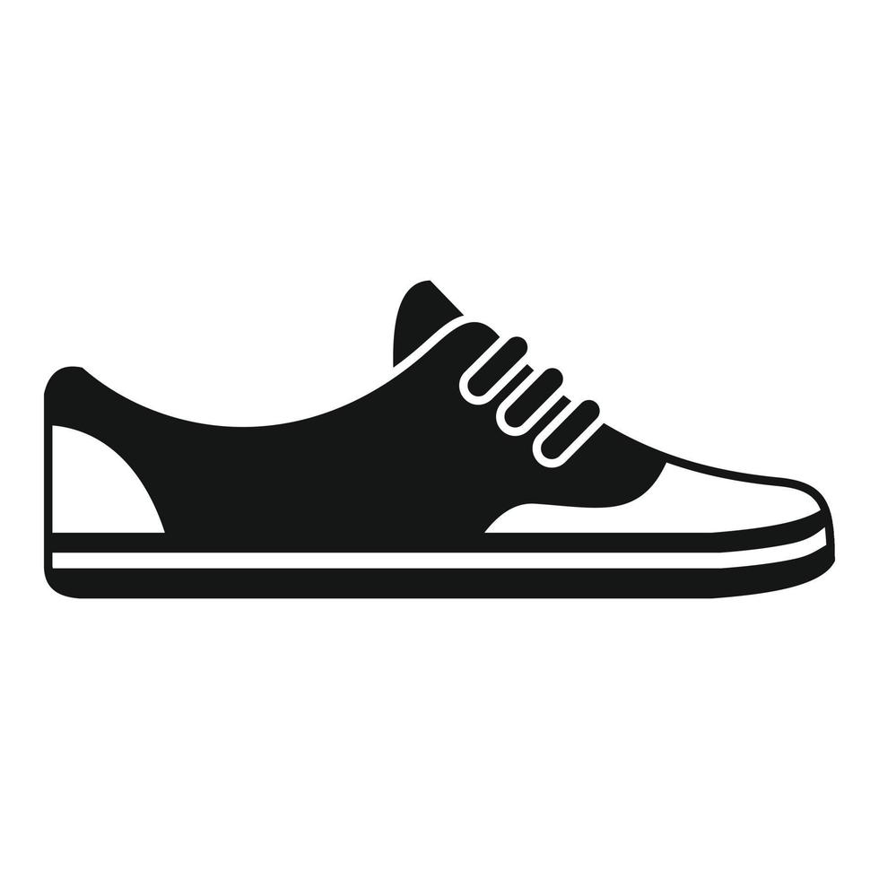 ícone de sapatos leves em execução, estilo simples vetor
