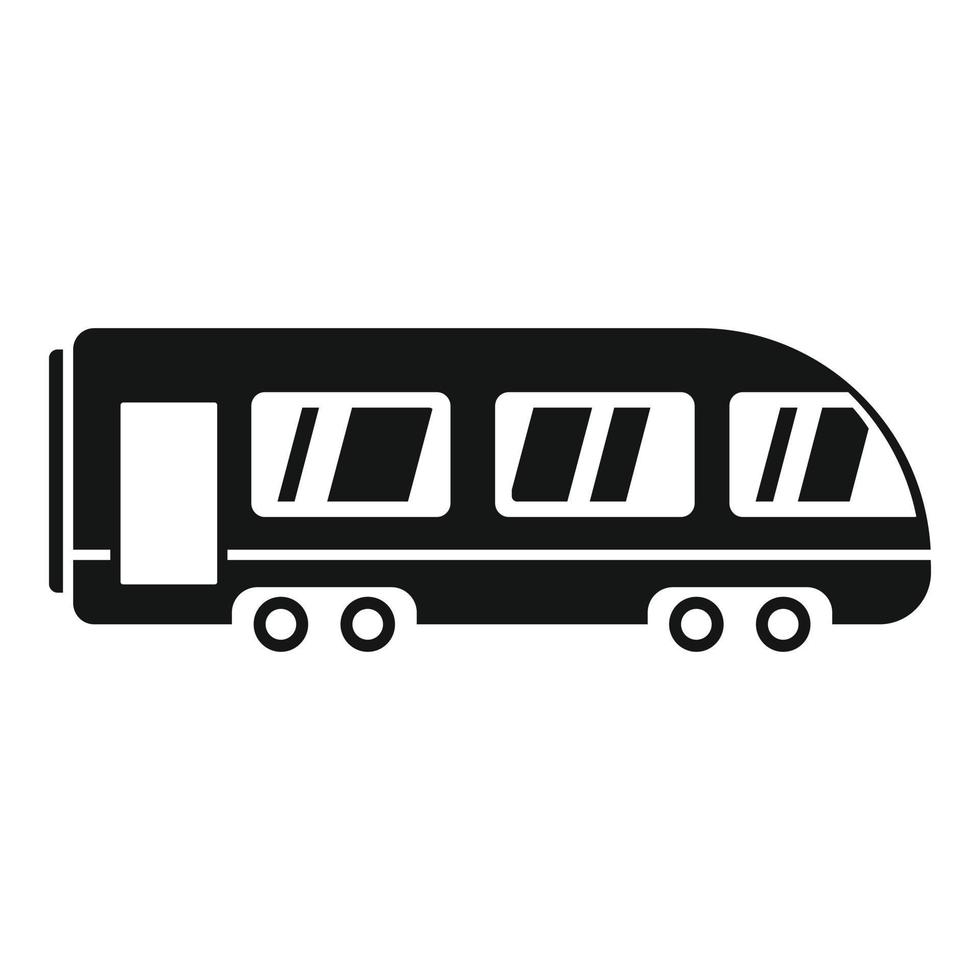 ícone de trem elétrico, estilo simples vetor