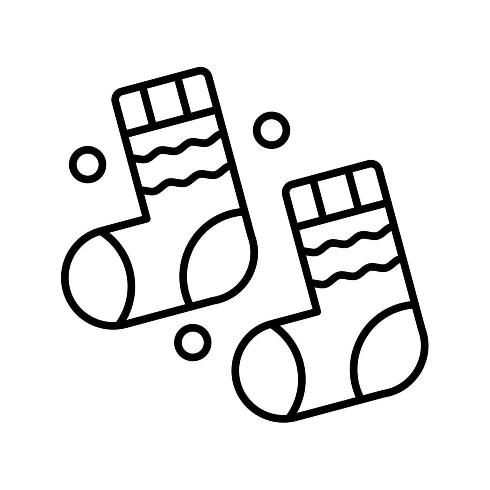 ícone de vetor de meias de inverno