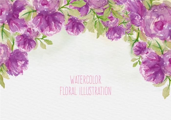 Livre Ilustração Vetor floral da aguarela