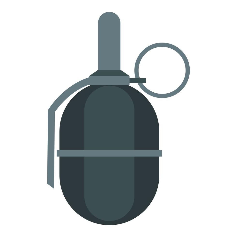 ícone de granada de paintball de mão, estilo simples vetor