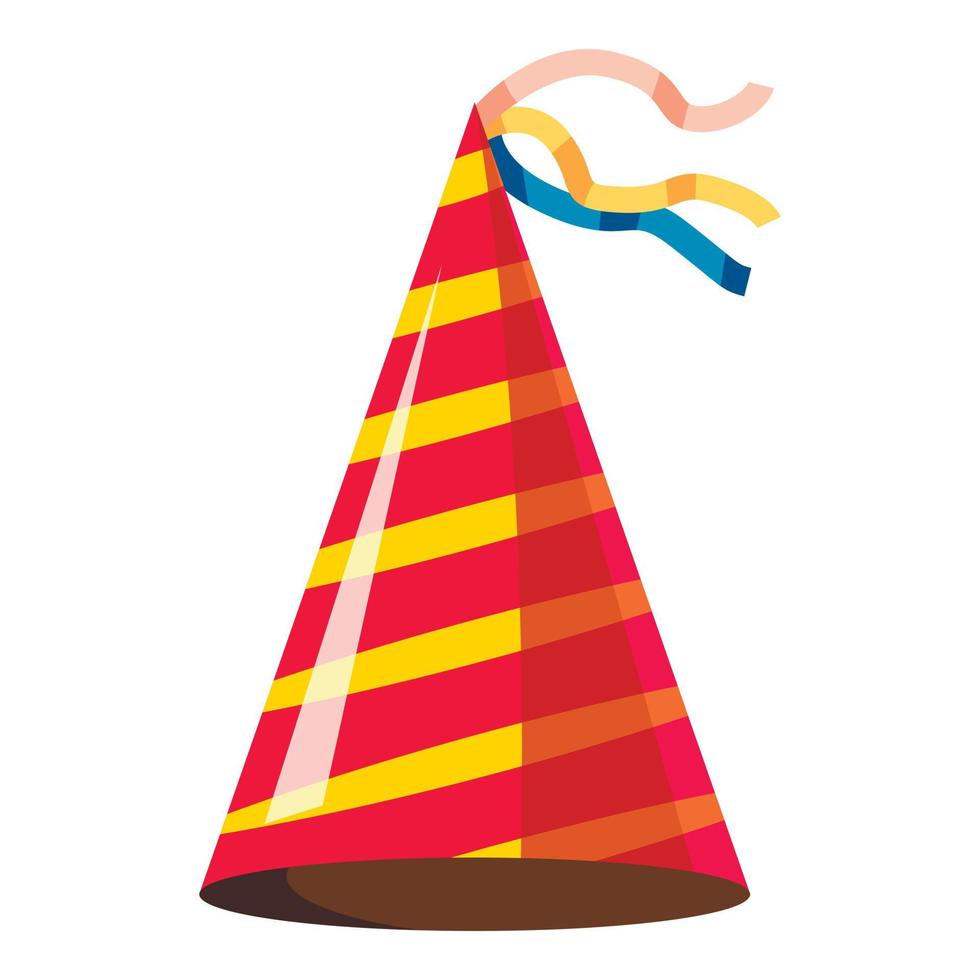ícone de chapéu de festa, estilo 3d isométrico vetor