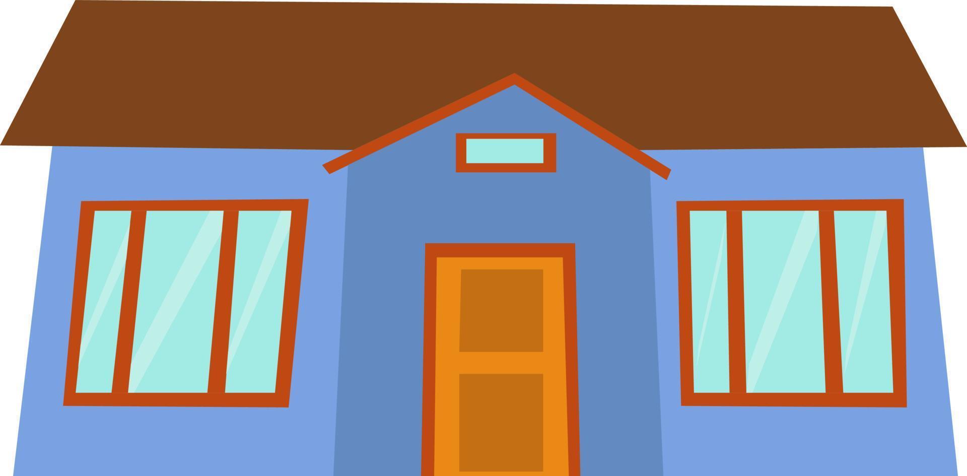 ilustração de casa minimalista isolada no fundo branco vetor