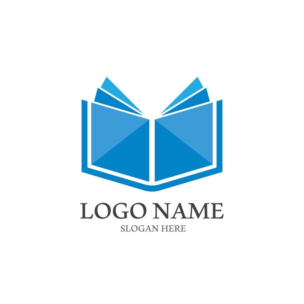 vetor de tecnologia de ícone de logotipo de livro digital