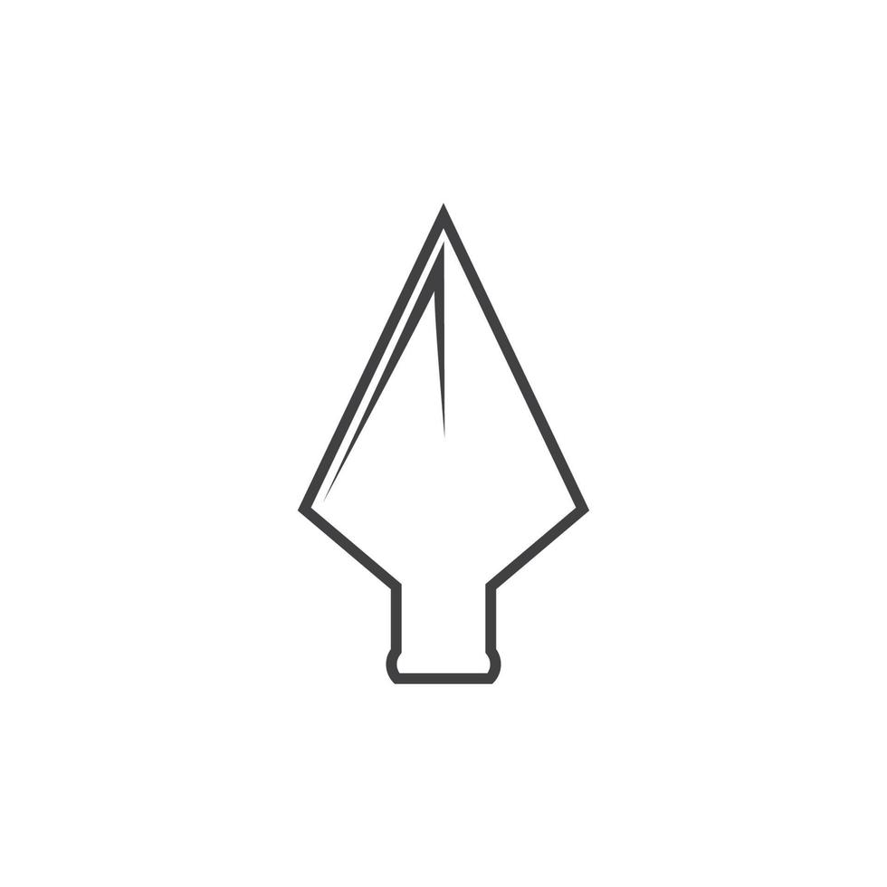 modelo de design de logotipo de vetor de lança