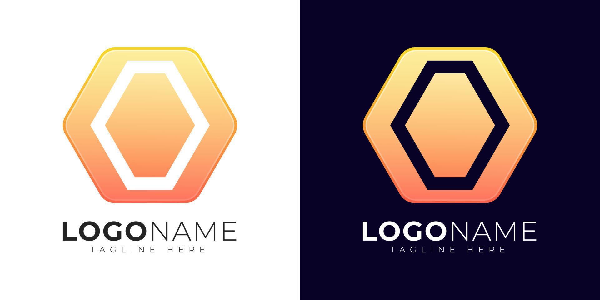 modelo de design de vetor de logotipo de letra o. ícone moderno da letra o logotipo com forma de geometria colorida.