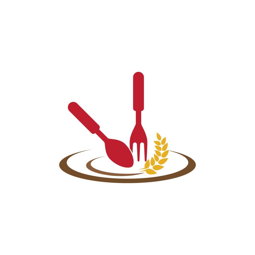 ícone de vetor de logotipo de restaurante