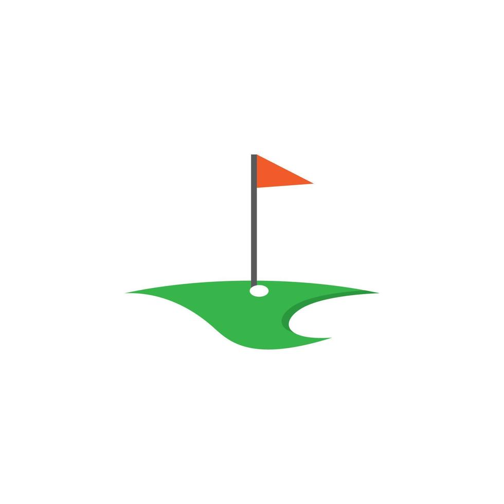 ícone de vetor de logotipo de golfe