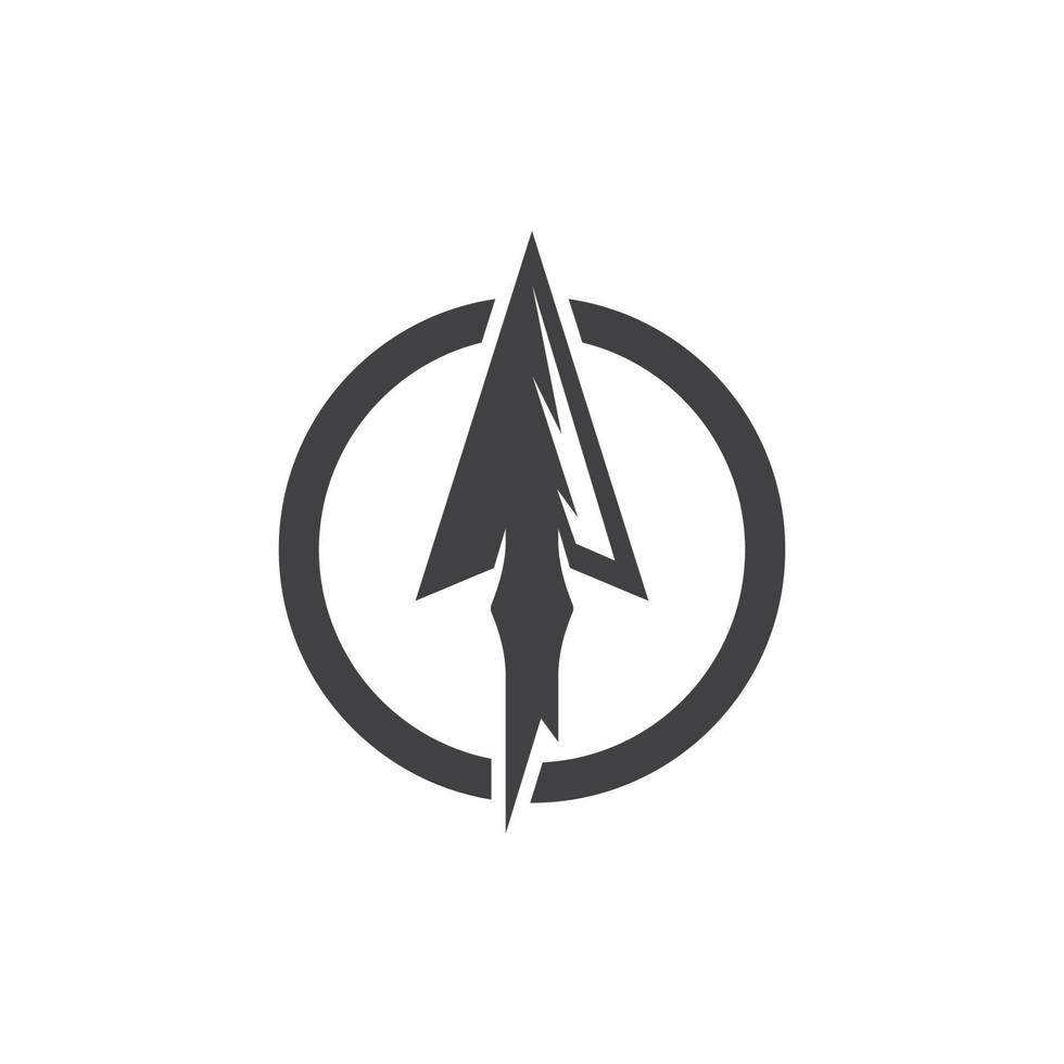 ícone do logotipo da lança vetor