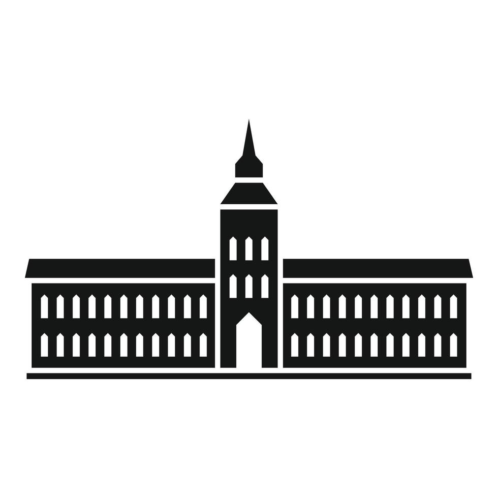 ícone do parlamento do capitólio, estilo simples vetor