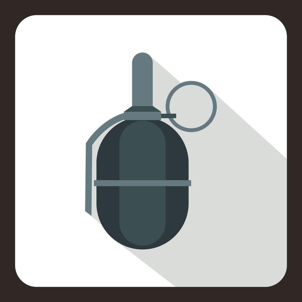 ícone de granada de paintball de mão, estilo simples vetor