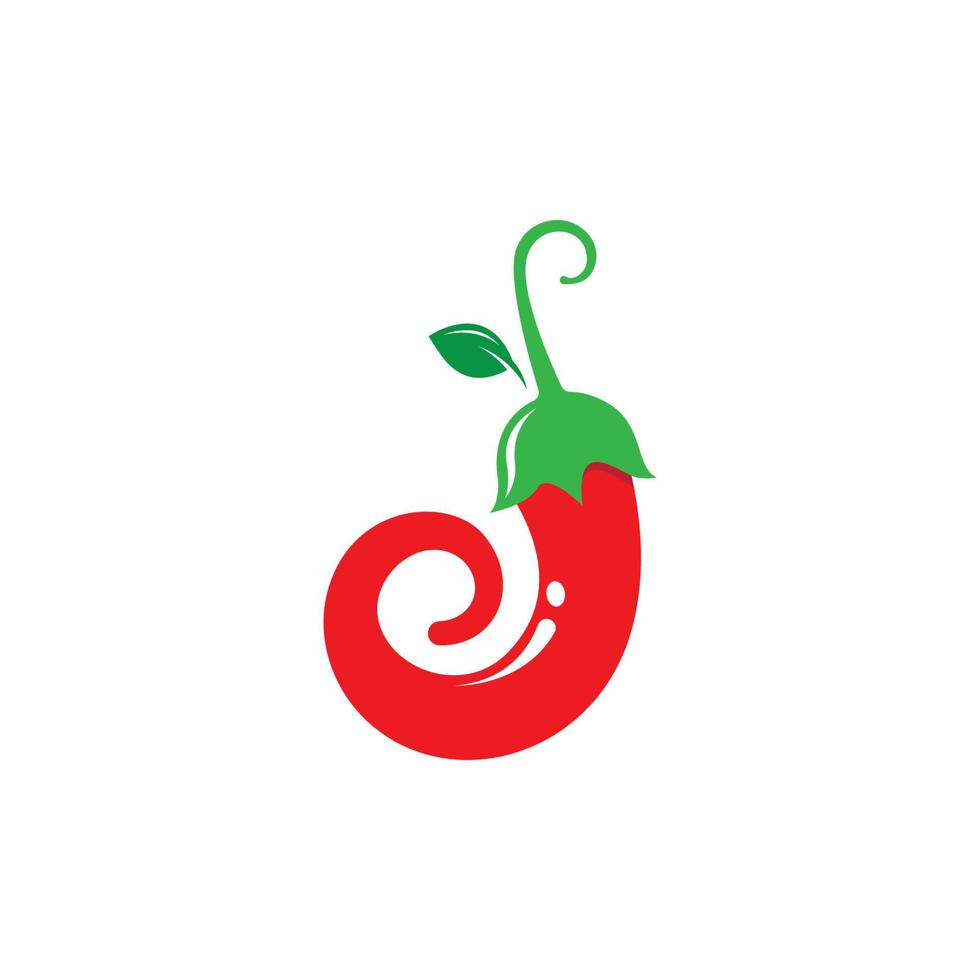 ícone de vetor de logotipo de pimenta quente