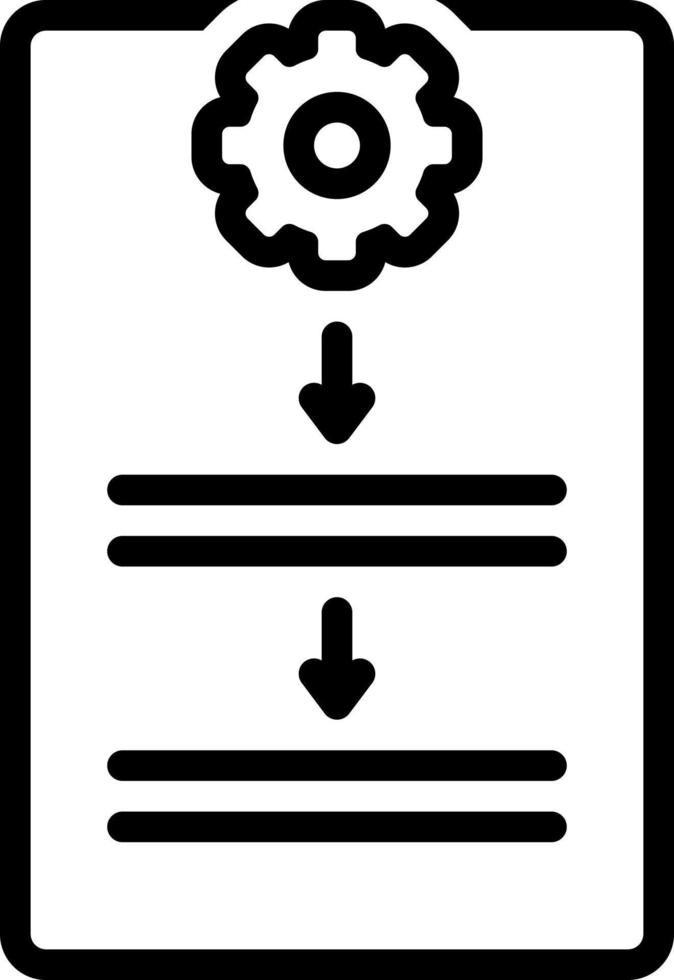 ícone de linha para procedimento vetor