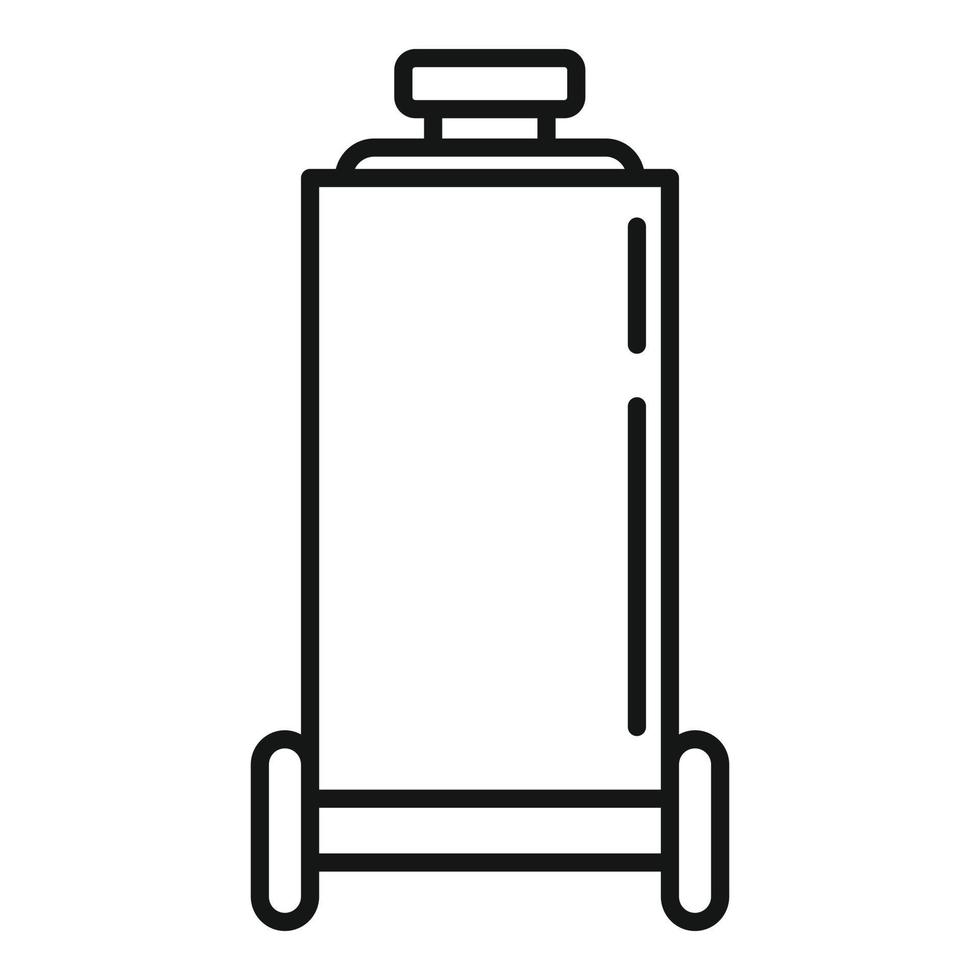 ícone do compressor de ar de pressão, estilo de estrutura de tópicos vetor