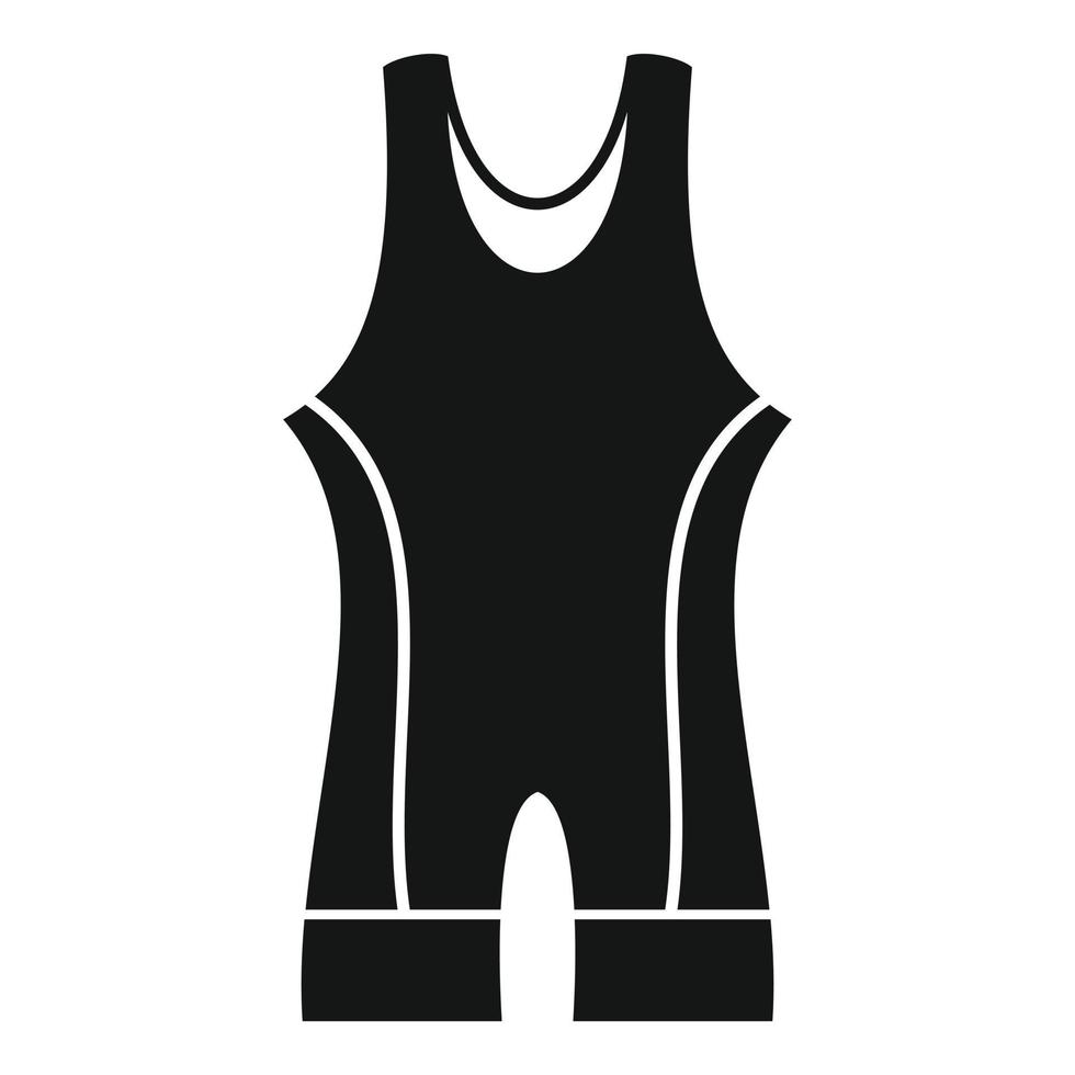 ícone de roupas de luta greco-romana, estilo simples vetor
