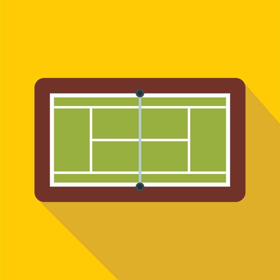 ícone de quadra de tênis, estilo simples vetor