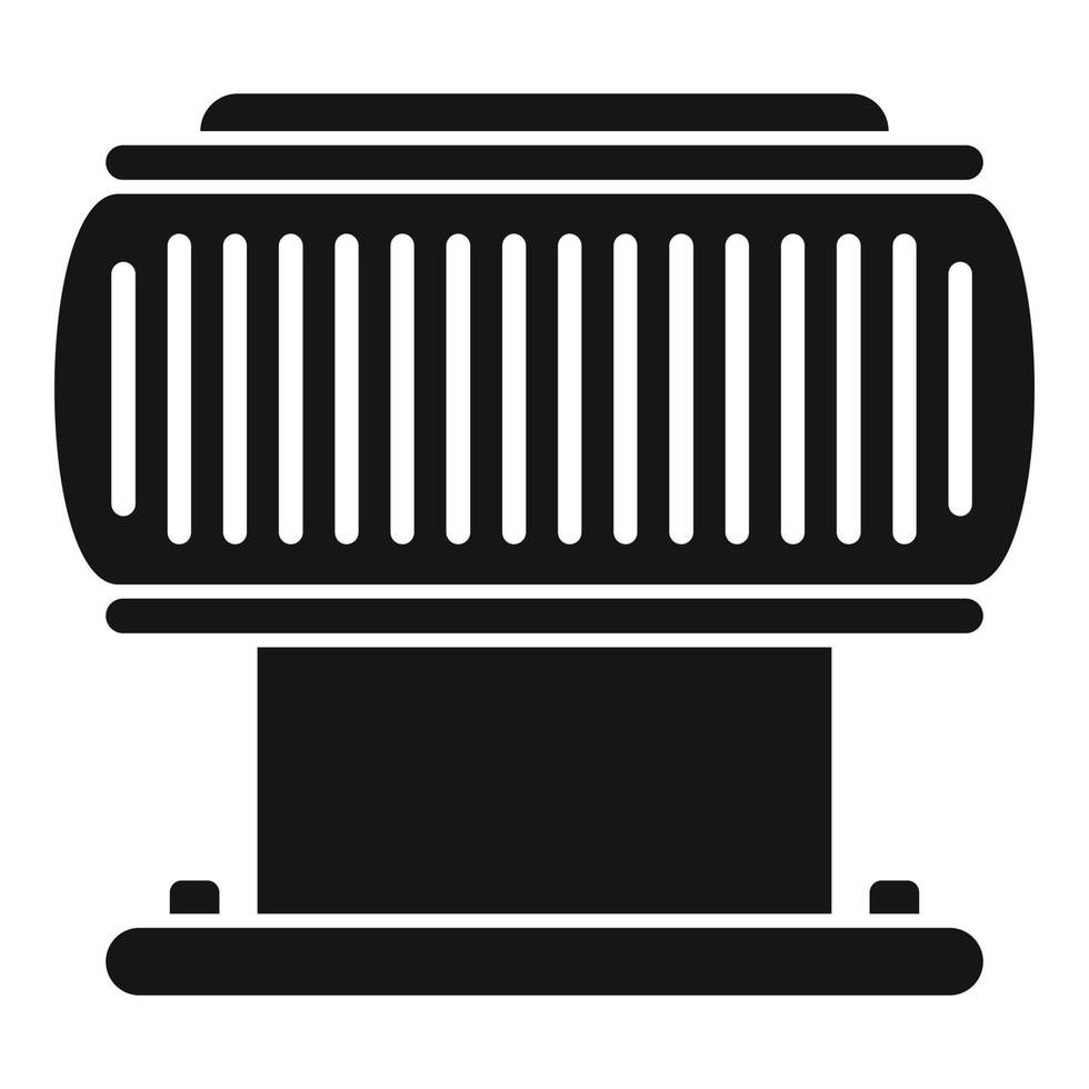 ícone do filtro de ventilação, estilo simples vetor
