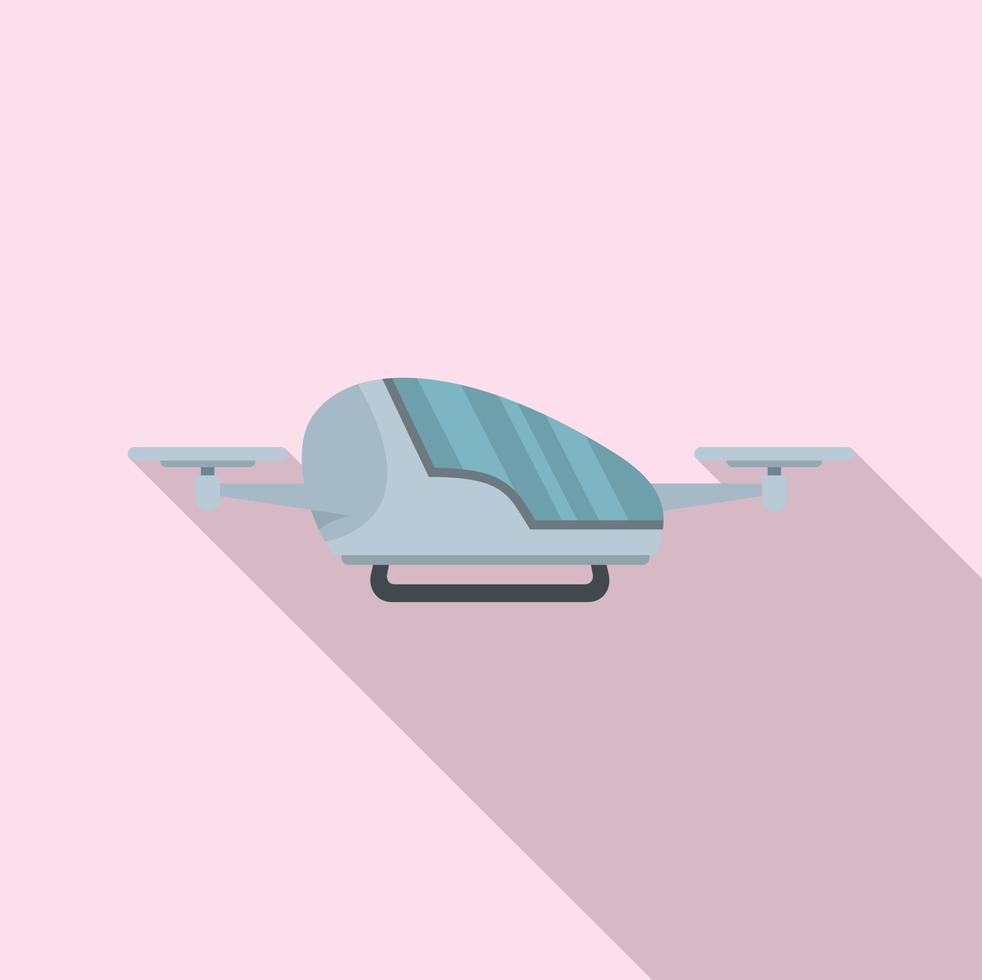 ícone de táxi drone inovador, estilo simples vetor
