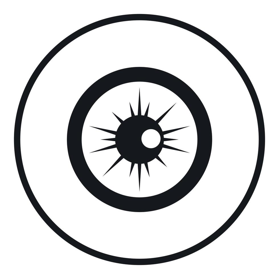 ícone de olho, estilo simples vetor
