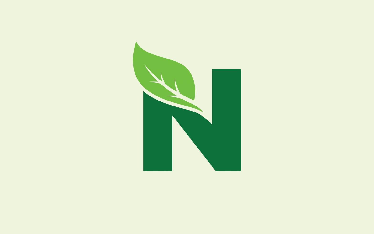 n folha de logotipo para identidade. ilustração vetorial de modelo de natureza para sua marca. vetor