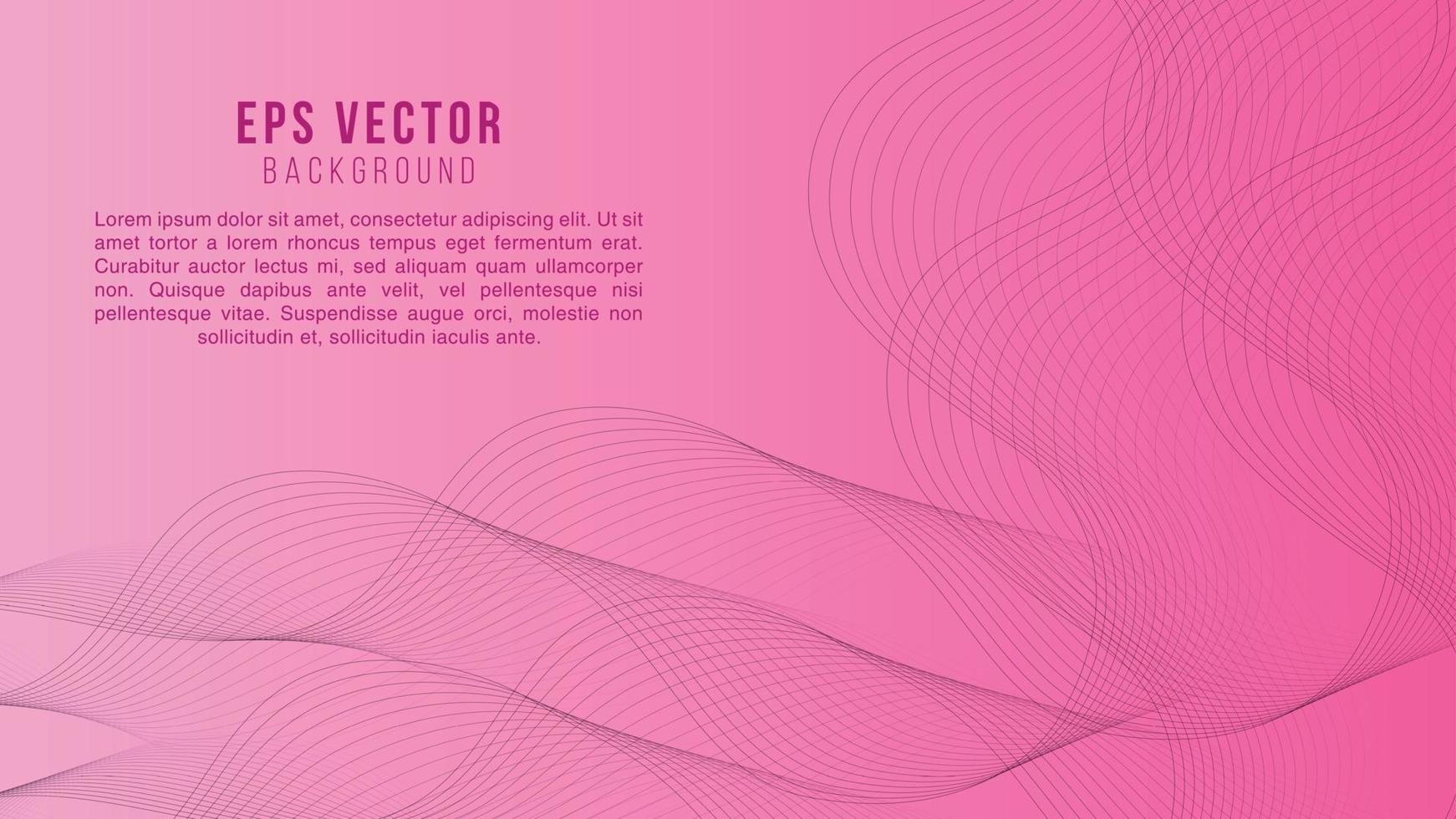 vetor eps abstrato de fundo de forma de linha gradiente rosa