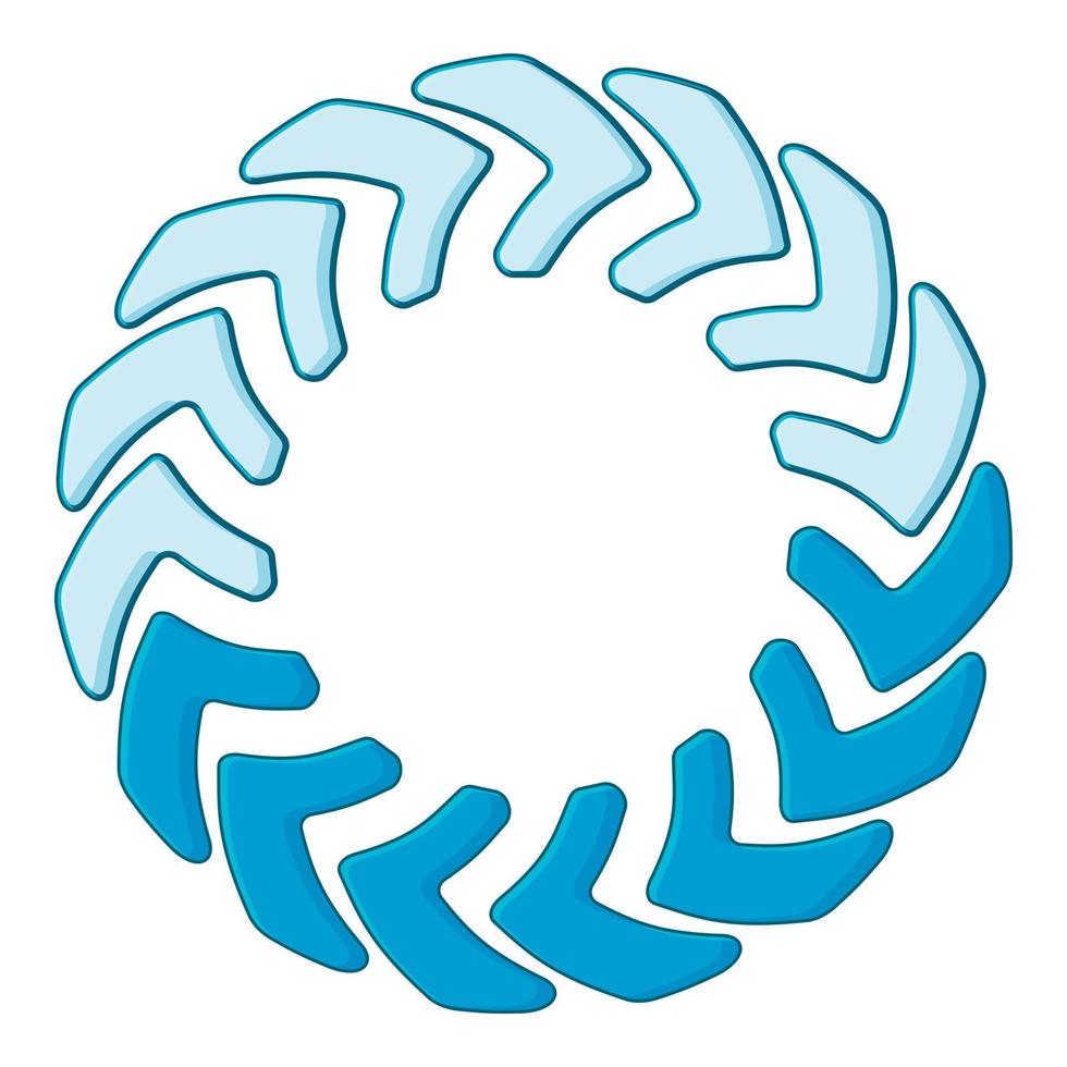 ícone do círculo de carregamento, estilo cartoon vetor