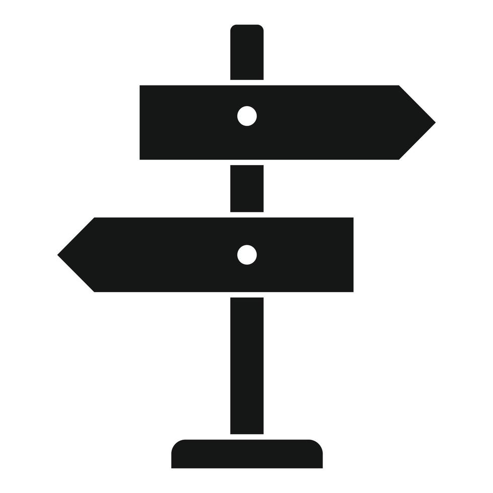 ícone de placa de sinal, estilo simples vetor