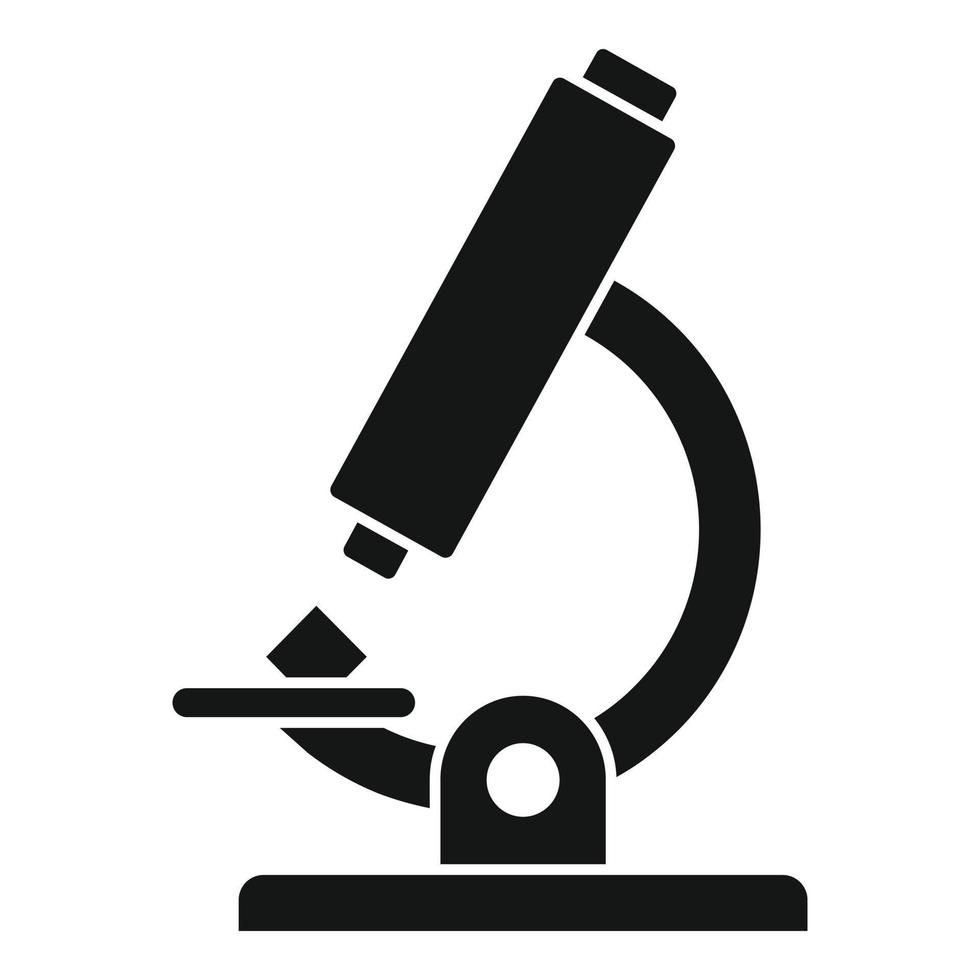 ícone do microscópio joalheiro, estilo simples vetor