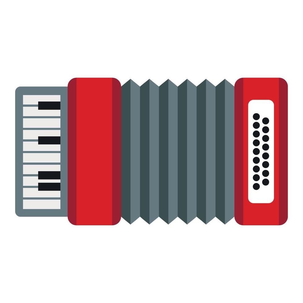 ícone de acordeão, estilo simples vetor