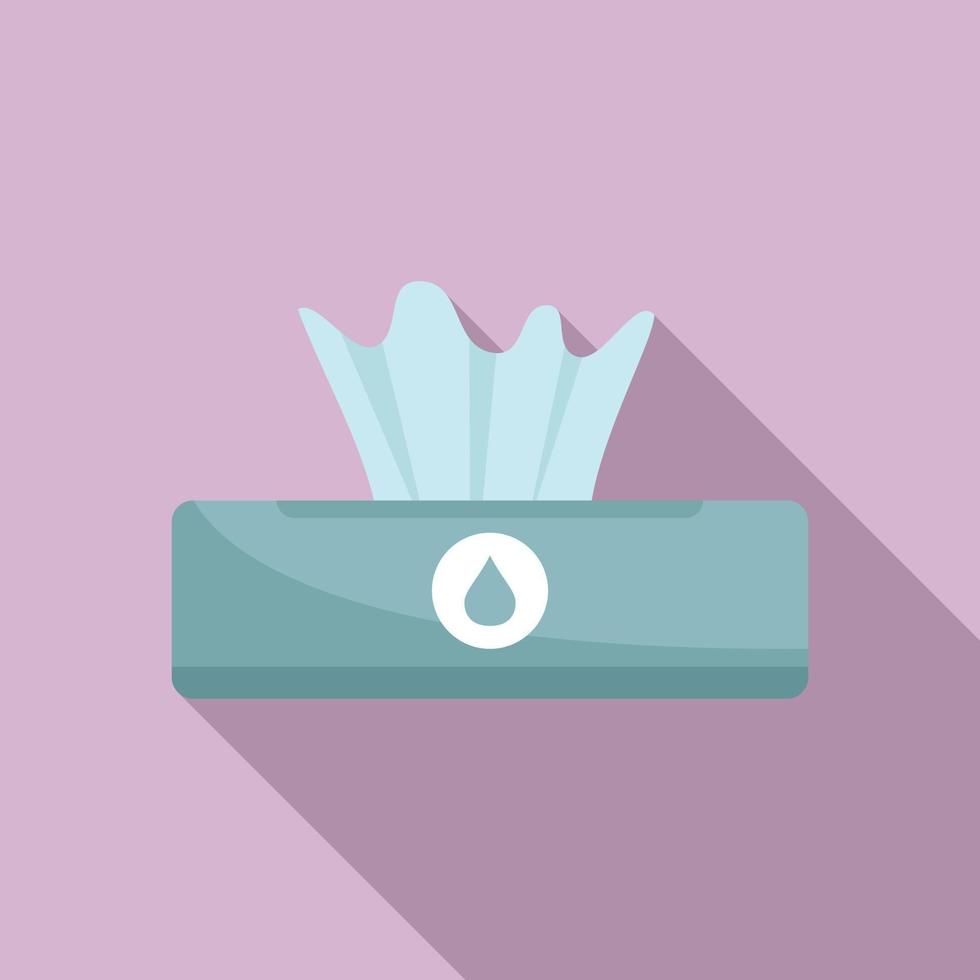 ícone de guardanapo molhado anti-séptico, estilo simples vetor