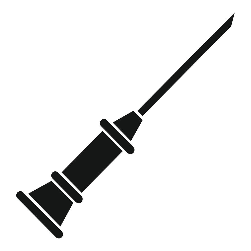 ícone de cateter, estilo simples vetor