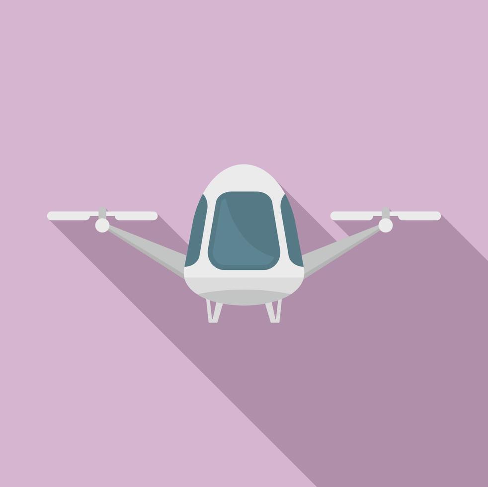 ícone de táxi aéreo inteligente, estilo simples vetor